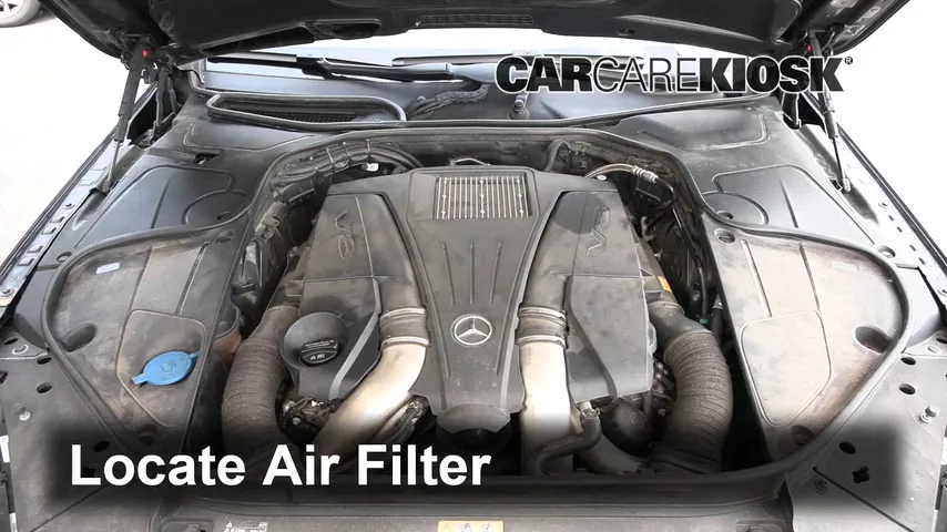 2016 Mercedes-Benz S550 4Matic 4.6L V8 Turbo Filtre à air (moteur)